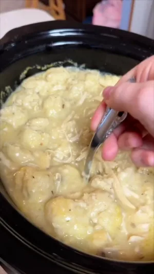 Crockpot Gluten-Free Chicken and Dumplings