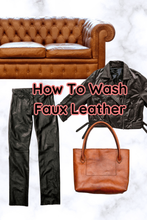 how to wash faux leather