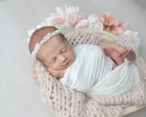 Comfort a crying newborn