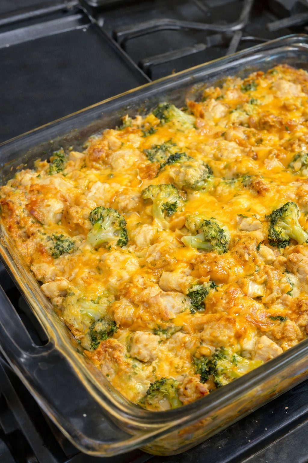Golden chicken stuffing casserole dinner