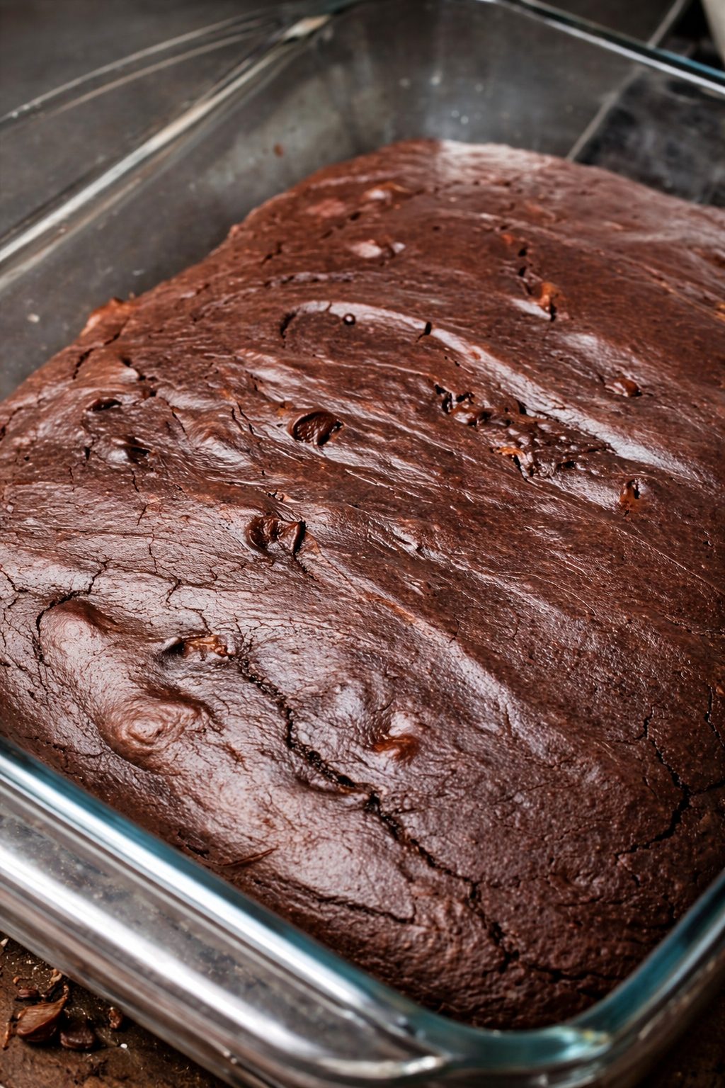 Pumpkin spice chocolate brownie close-up