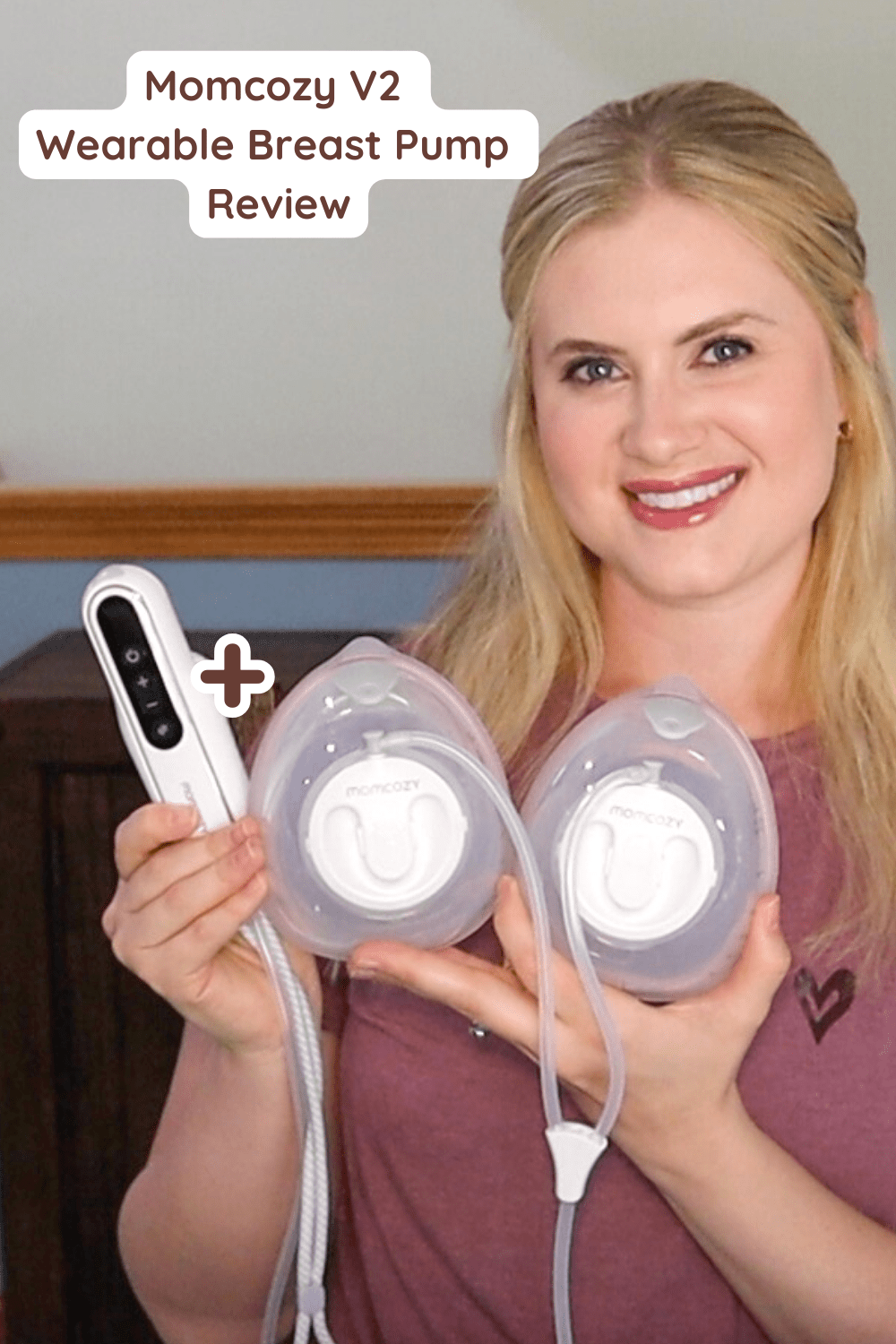 Momcozy V2 Wearable Breast Pump Review & Tips (Pinterest Pin (1000 × 1500 px))
