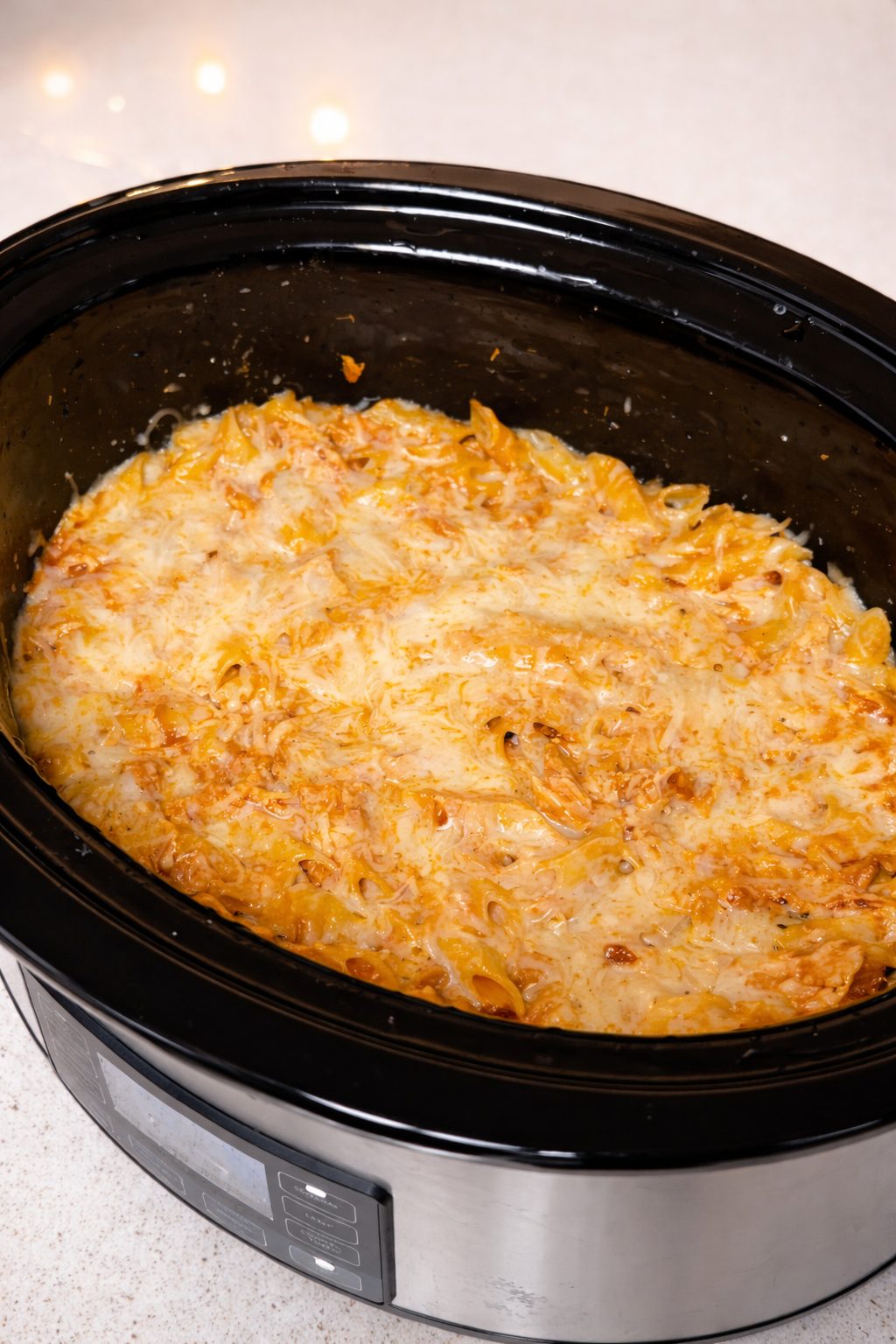 Crock-Pot Creamy Chicken Pasta (High Protein & Kid-Approved!)