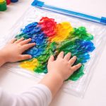 ziplock bag paint activity